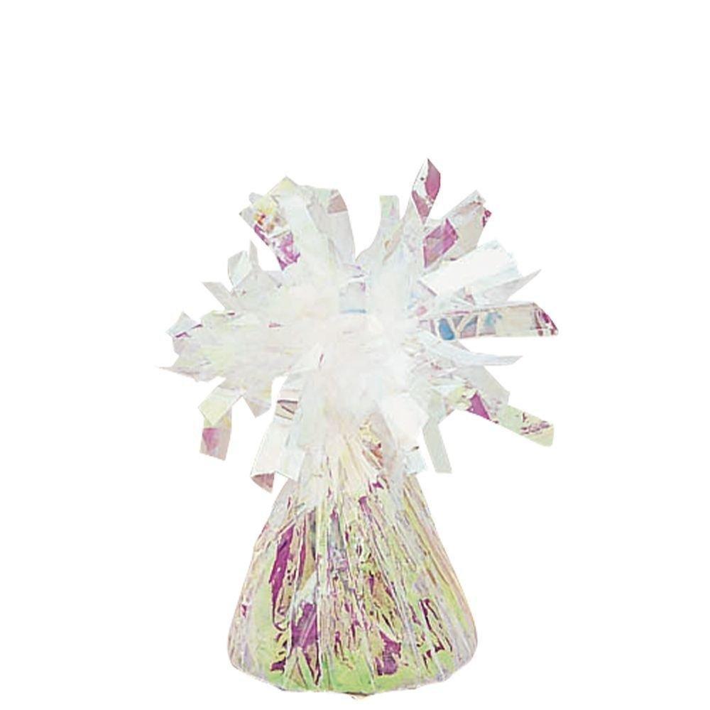 Deluxe Colorful Confetti Birthday Foil Balloon Bouquet with Balloon Weight, 9pc